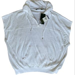 LAUREN RALPH LAUREN LIGHTWEIGHT PULLSTRING SHORT SLEEVE PULLOVER